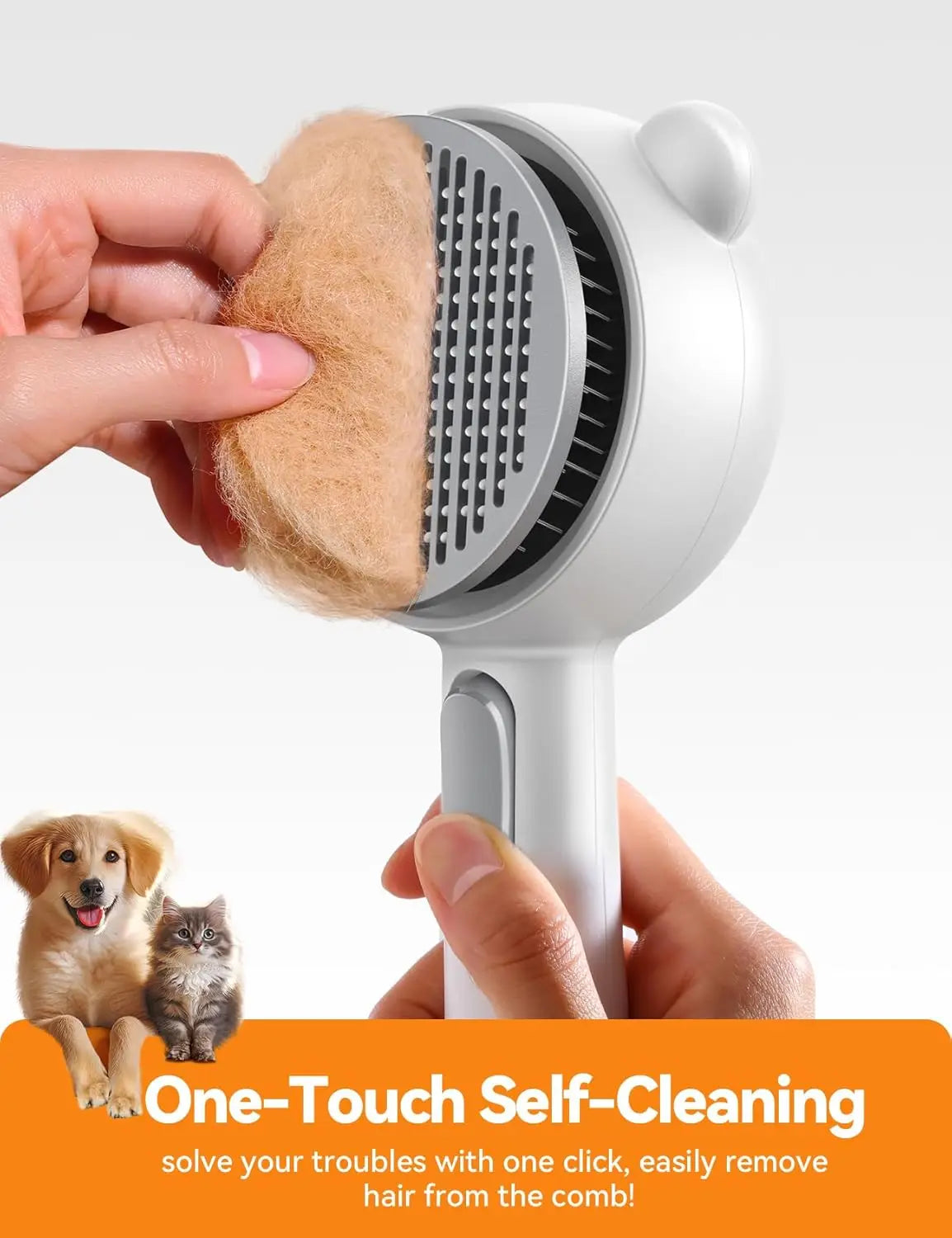 Pet Grooming Steam Brush