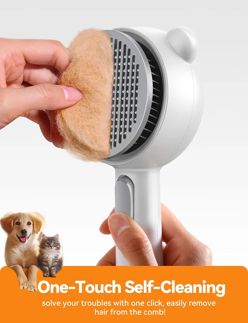 Pet Grooming Steam Brush